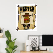 Cowboy Aardappel Gezocht Poster (Thuiskantoor)