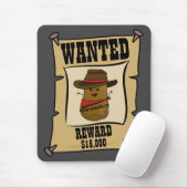 Cowboy Aardappel Gezocht Poster Muismat (Met muis)