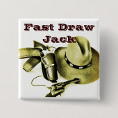 Cowboy Action Shooting Alias Button Pin (Voorkant)