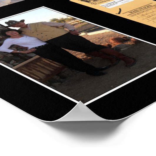 Cowboy Action Shooting Event Aangepaste Posters (Hoek)