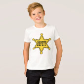 Cowboy Adjunct Badge T-shirt (Voorkant volledig)