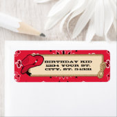 Cowboy-Adresetiketten Etiket (Insitu)