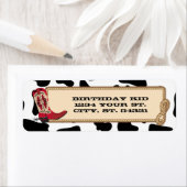 Cowboy-Adresetiketten Etiket (Insitu)