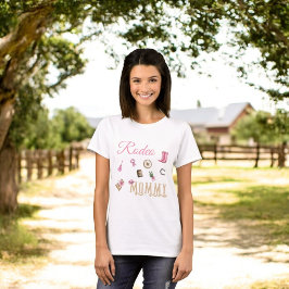 Cowboy Adventure Western eerste verjaardag mama T-shirt