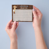 Cowboy Advice for mam & Dad Baby shower Card Flyer (Hand)