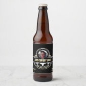 Cowboy Ale Lager aanpassen Gedetailleerd Bier Etiket (Voorkant)