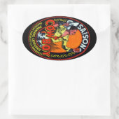  Cowboy Ale Ovale Sticker (Tas)