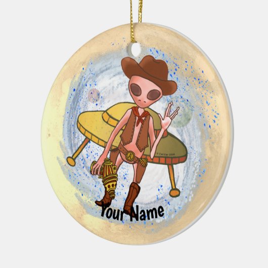 Cowboy Alien ornament (Links)