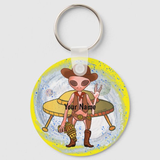 Cowboy Alien-sleutelhanger Sleutelhanger (Voorkant)
