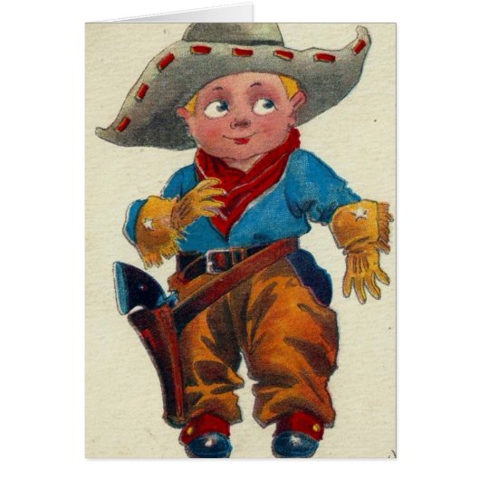 cowboy All Occasion Blank Wenskaart (Voorkant)