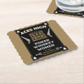 Cowboy Amerikaans Frontier Saloon Kartonnen Onderzetters (Gebogen)