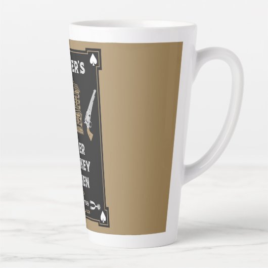 Cowboy Amerikaans Frontier Saloon Latte Mok (Rechts)