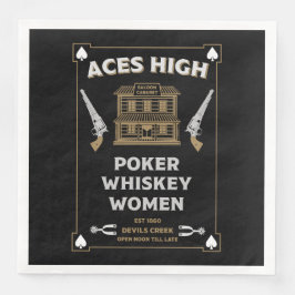 Cowboy Amerikaans Frontier Saloon Servet