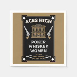 Cowboy Amerikaans Frontier Saloon Servet