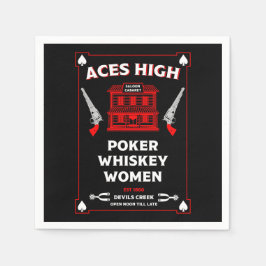 Cowboy Amerikaans Frontier Saloon Servet