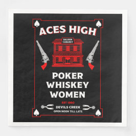 Cowboy Amerikaans Frontier Saloon Servet