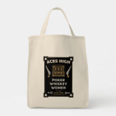Cowboy Amerikaans Frontier Saloon Tote Bag (Achterkant)