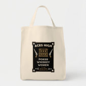 Cowboy Amerikaans Frontier Saloon Tote Bag (Voorkant)