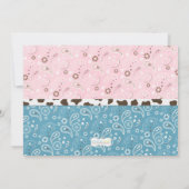 Cowboy and Cowgirl Joint Sibling Birthday Party Kaart (Achterkant)