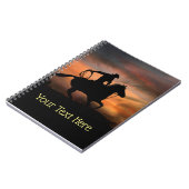 Cowboy and Horse Racing the Sun Notitieboek (Linkerzijde)