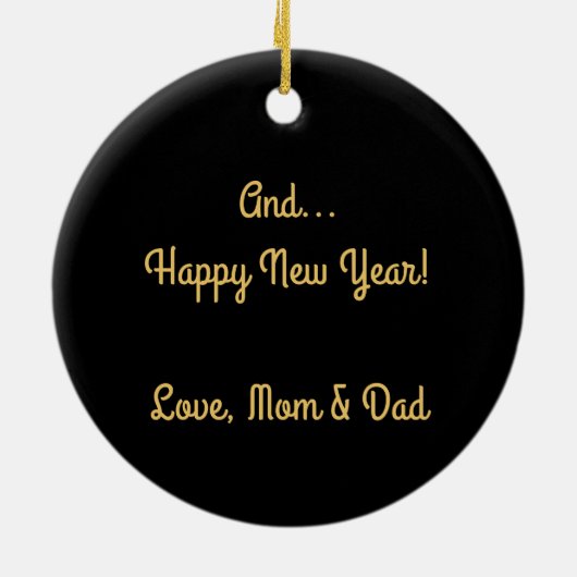 Cowboy and Longhorn Steer Keramisch Ornament (Achterkant)