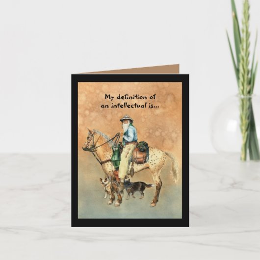Cowboy/Appaloosa Definieer Intellectuele Kaart (Voorkant)
