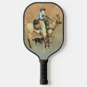 Cowboy, Appaloosa en Dogies Pickleball Paddle (Voorkant)