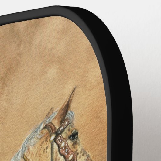 Cowboy, Appaloosa en Dogies Pickleball Paddle (Links Detail)