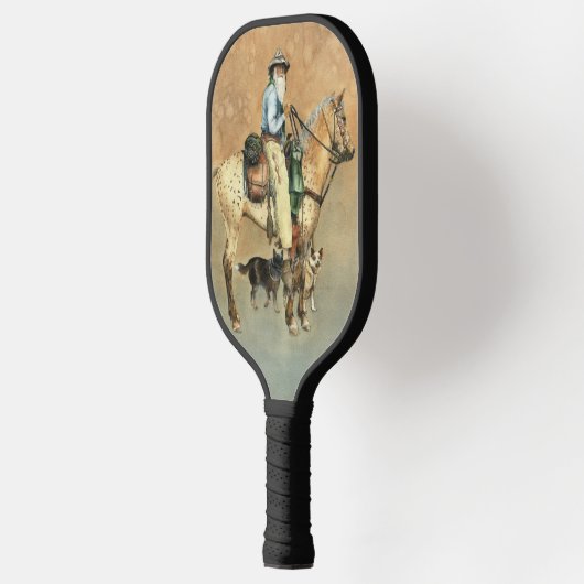Cowboy, Appaloosa en Dogies Pickleball Paddle (Links)
