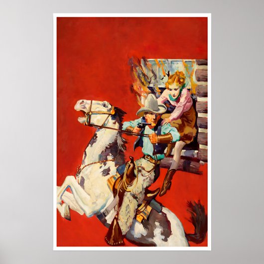Cowboy Art Pistoolhelderskunst Western Poster (Voorkant)