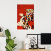 Cowboy Art Pistoolhelderskunst Western Poster (Thuiskantoor)