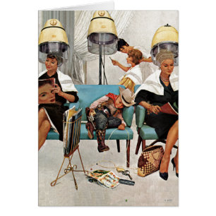 Cowboy Aslapen in Beauty Salon