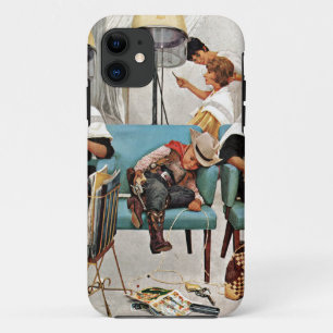 Cowboy Aslapen in Beauty Salon Case-Mate iPhone Case