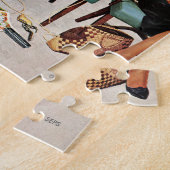 Cowboy Aslapen in Beauty Salon Legpuzzel (Zijkant)