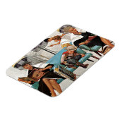 Cowboy Aslapen in Beauty Salon Magneet (Linkerzijde)