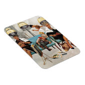 Cowboy Aslapen in Beauty Salon Magneet (Rechterzijde)