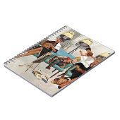 Cowboy Aslapen in Beauty Salon Notitieboek (Linkerzijde)