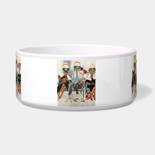 Cowboy Aslapen in Beauty Salon Voerbakje (Voorkant)