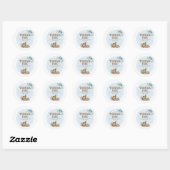 Cowboy Baby Borrel Ronde Sticker (Vel)
