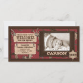 Cowboy Baby fotokaart 2 Aankondiging (Voorkant)