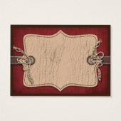 Cowboy Baby Gift Label Visitekaartjes (Achterkant)