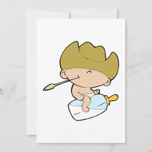 cowboy baby kaart (Voorkant)