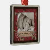 Cowboy Baby Photo Ornament (Rechts)