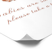 Cowboy baby shower - Babies are sweet Poster (Hoek)