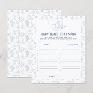 Cowboy Baby shower - Baby noemen dat nummer