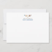 Cowboy Baby shower bedankje Bedankkaart (Voorkant)