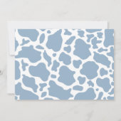 Cowboy Baby shower bedankje Bedankkaart (Achterkant)