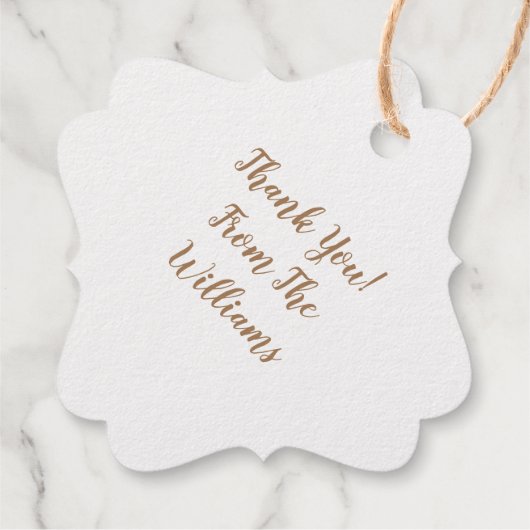 Cowboy Baby shower Bedankjes Labels (Achterkant)