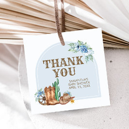 Cowboy Baby Shower Bedankjes Labels