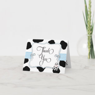 Cowboy Baby shower Bedankt Opmerking Kaart